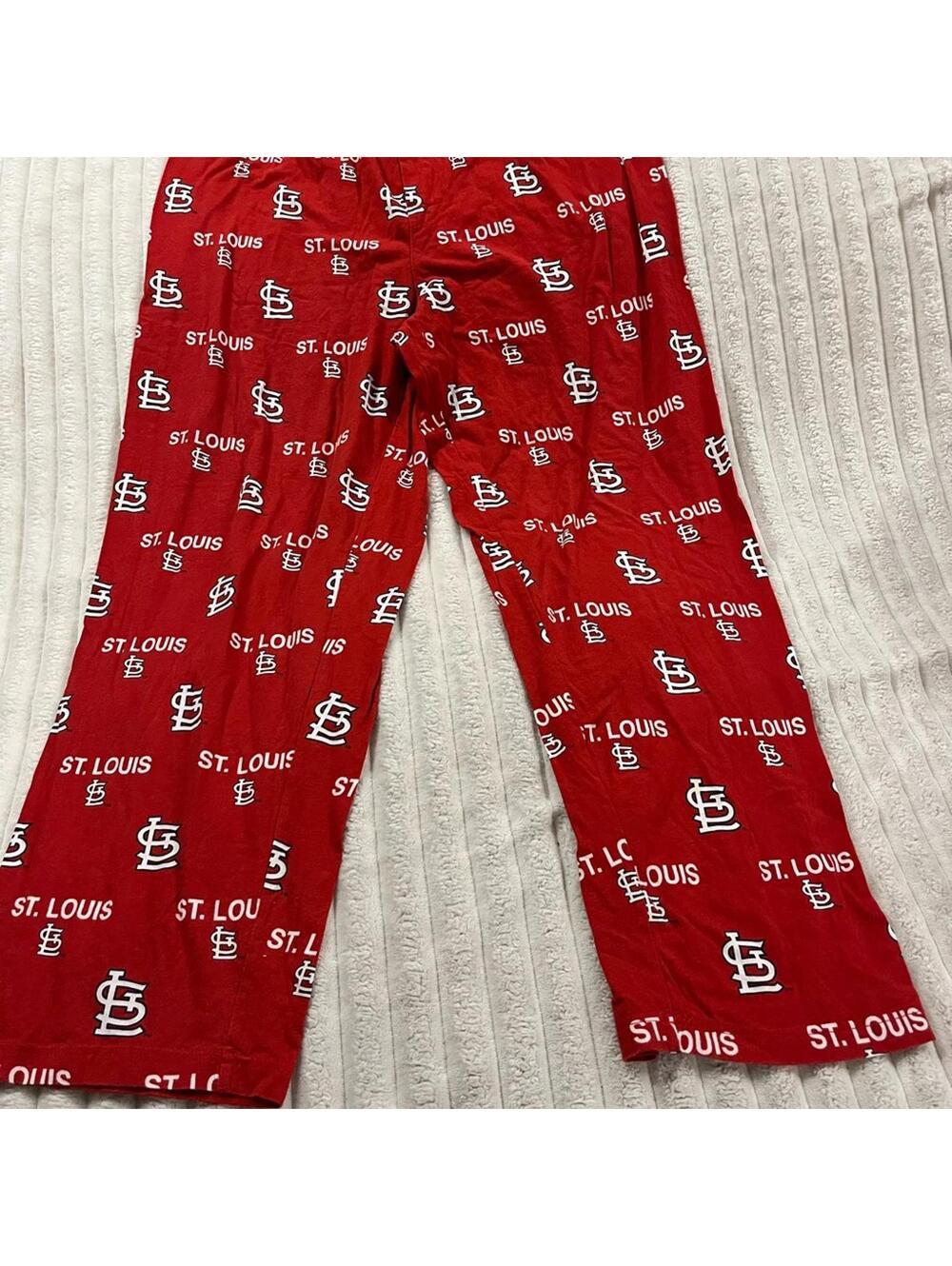 MLB St. Louis Cardinals All Over Logo Pajama Pants Men’s Size Large